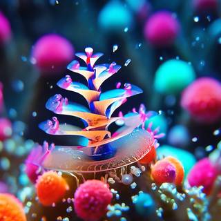 Underwater Christmas tree wallpaper