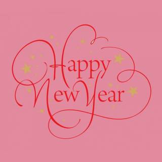 Pink Happy New Year wallpaper