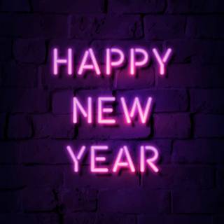 Pink Happy New Year wallpaper
