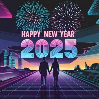 New Year 2025 HD wallpaper