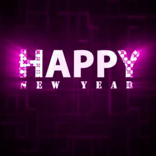 Pink Happy New Year wallpaper