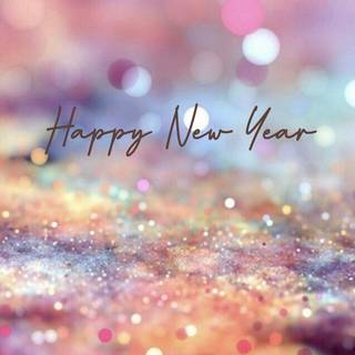 Pink Happy New Year wallpaper