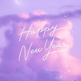 Pink Happy New Year wallpaper