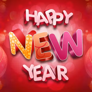 Pink Happy New Year wallpaper