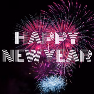 Pink Happy New Year wallpaper