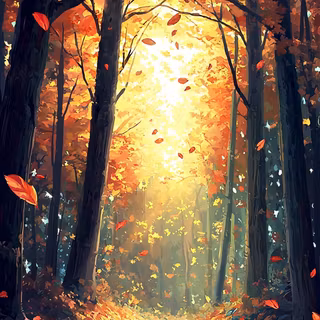 Autumn trees phone wallpaper