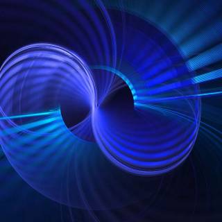 Futuristic blue wallpaper