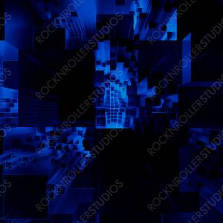 Futuristic blue wallpaper