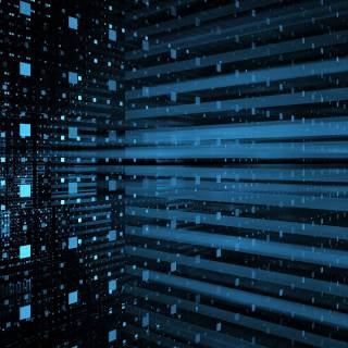 Futuristic blue wallpaper