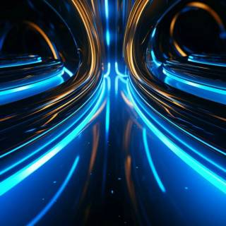 Futuristic blue wallpaper