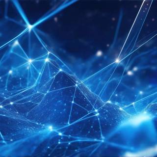 Futuristic blue wallpaper