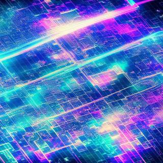 Futuristic blue wallpaper