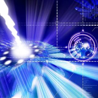 Futuristic blue wallpaper