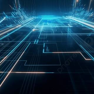 Futuristic blue wallpaper