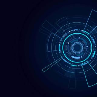 Futuristic blue wallpaper