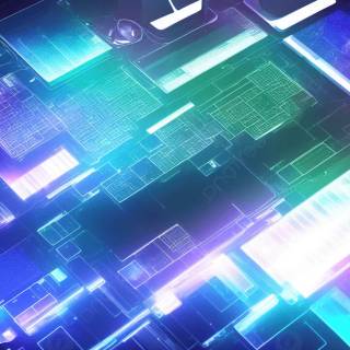 Futuristic blue wallpaper