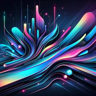 Futuristic blue wallpaper