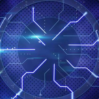 Futuristic blue wallpaper