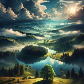 Cinematic nature wallpaper