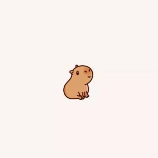 Capybara cartoon wallpaper