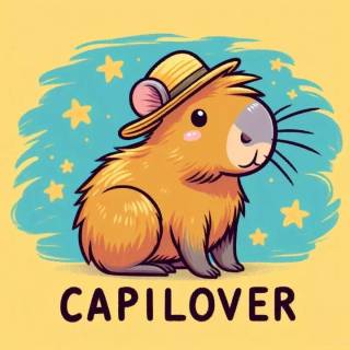 Capybara cartoon wallpaper