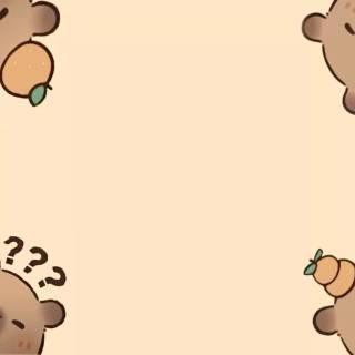 Capybara cartoon wallpaper