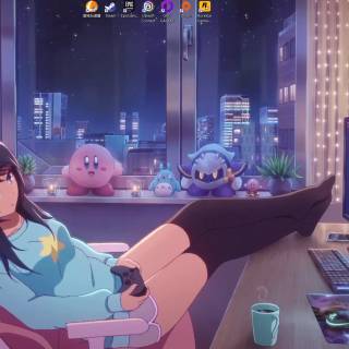 Anime girl lofi wallpaper