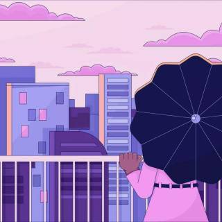 Anime girl lofi wallpaper