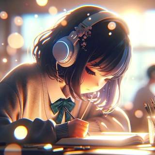 Anime girl lofi wallpaper