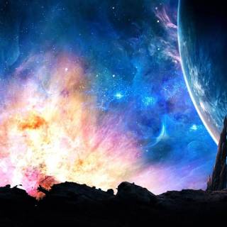 Space 3440x1440 wallpaper