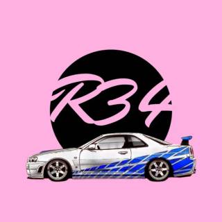 Nissan GTR cartoon iPhone wallpaper