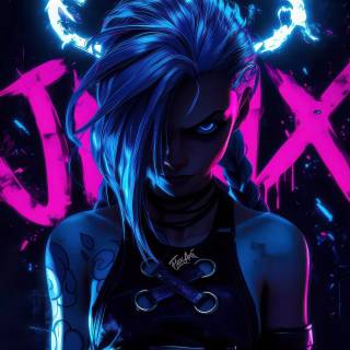Jinx phone 4k wallpaper
