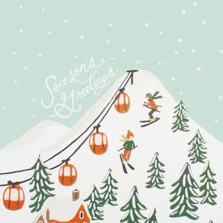 Preppy aesthetic Christmas iPad wallpaper