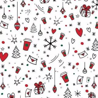 Preppy aesthetic Christmas iPad wallpaper