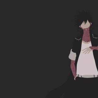 Minimalist black anime horizontal wallpaper