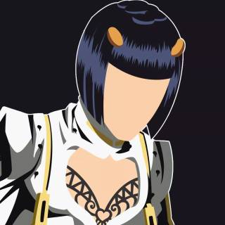 Minimalist black anime horizontal wallpaper