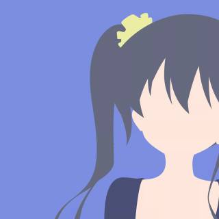 Minimalist black anime horizontal wallpaper