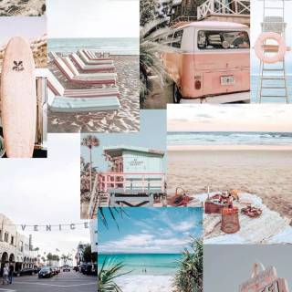Summer collage wallpaper
