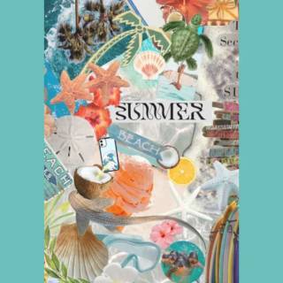 Summer collage wallpaper