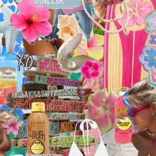 Summer collage wallpaper