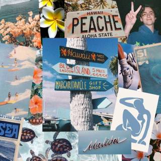 Summer collage wallpaper