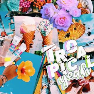 Summer collage wallpaper