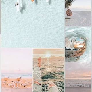 Summer collage wallpaper