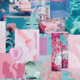 Summer collage wallpaper