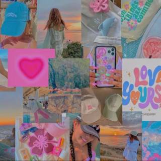 Summer collage wallpaper