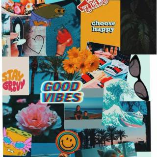 Summer collage wallpaper