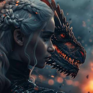 Mother of Dragons 4k wallpaper