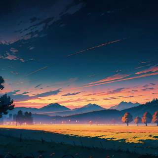 AI landscape wallpaper