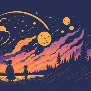 Digital drawing 4k wallpaper