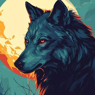 Wolf Halloween desktop wallpaper